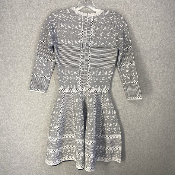 🖤 Gianni Bini Black & White Fit & Flare Dress - Picture 11 of 13